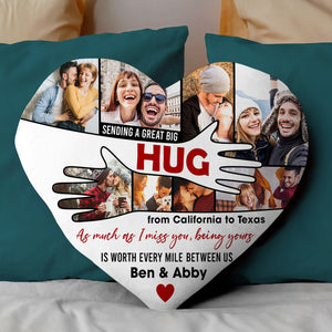 Personalized Gifts For Couple Pillow A Great Big Hug - Pillow - GoDuckee
