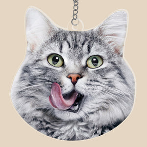 Custom Photo Face Shape Acrylic Keychain-Custom Photo keychain - Keychains - GoDuckee