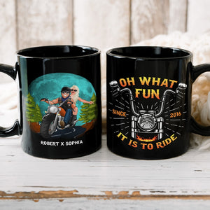 Oh, what fun, It is ride, Personalized Coffee Mug, Valentine Gift, Couple Gift - Coffee Mug - GoDuckee