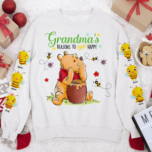 Grandma's Reasons To Bee Happy-Personalized Shirt 3DAP-04naqn270923 - AOP Products - GoDuckee
