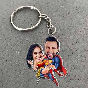 Couple, Personalized Keychain, Gift For Couple, Valentine Gift, 1OHPO260623 - Keychains - GoDuckee