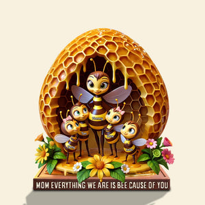 Personalized Gifts For Bee Mom Plaque 03tgtn270325 - Shaped Plaques - GoDuckee
