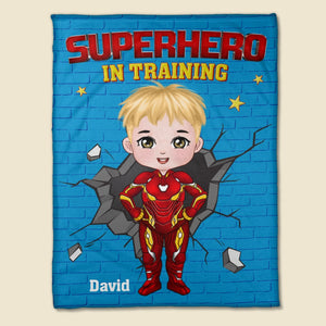 Gift For Kid, Personalized 06TOTN041023PA Blanket, Hero Kid In Training - Blanket - GoDuckee