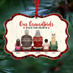 Our Grandkids Stole Our Hearts-Personalized Medallion Acrylic Ornament- PW 05htqn220923tm - Ornament - GoDuckee