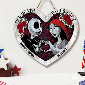 Till Death Do Us Part-Personalized Wood Sign happyc-01pgqn040823 - Wood Sign - GoDuckee