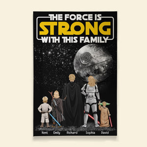 Personalized Gifts For Family Canvas Print Strong With This Family 01qhqn200124dahhhg - Canvas Print - GoDuckee