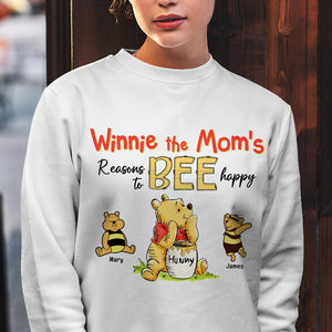 Personalized Gifts For Grandma Shirt Reasons To Bee Happy 02htqn270324 - 2D Shirts - GoDuckee
