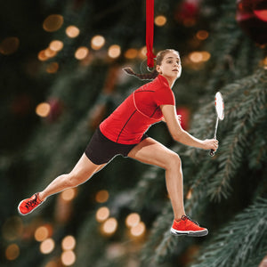 Personalized Custom Photo Ornament, Christmas Gifts For Badminton Lovers, 06PGPO250923 - Ornament - GoDuckee
