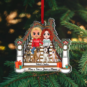 Family Dog, Personalized Ornament, Christmas Gifts For Dog Lovers - Ornament - GoDuckee