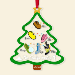 Family Christmas Tree, Personalized 02HTPU311023QN Acrylic Ornament - Ornament - GoDuckee