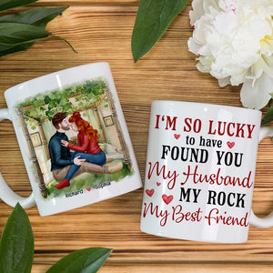 I'm So Lucky To have Found You-Personalized Coffee Mug- Gift For Husband/Gift For Wife- Couple Mug - Coffee Mug - GoDuckee
