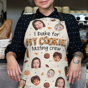 Personalized Gifts For Mom Apron My Cookie Tasting Crew - Apron - GoDuckee