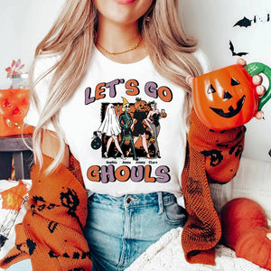 Besties, Let's Go Ghouls Friends, Personalized Shirt, Halloween Gifts For Friend, 02NAPO050923HH - Shirts - GoDuckee