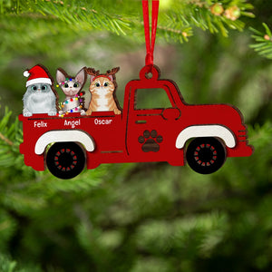 Cat Lover-Personalized Wood Ornament-011huqn191023hg - Ornament - GoDuckee