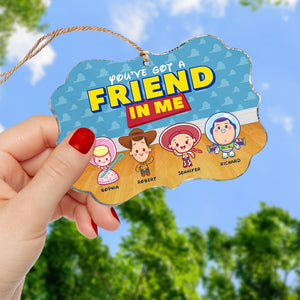 Friends-Personalized Medallion Acrylic Ornament- Gift For Friends- Christmas Gift-PW-03kaqn021123 - Ornament - GoDuckee