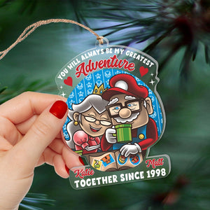 You Will Always Be My Greatest Adventure-Personalized Ornament - Acrylic Custom Shape Ornament PW17-AONMT- 01qhqn070923 - Ornament - GoDuckee