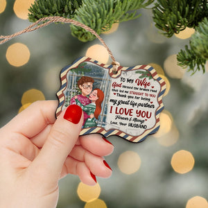 Couple, I love You Forever And Always, Wood Ornament, Christmas Gifts For Couple - Ornament - GoDuckee