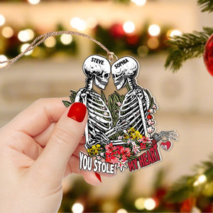 Couple, You Stole My Heart, Personalized Ornament, Christmas Gifts For Couple, 04OHPO161023 - Ornament - GoDuckee