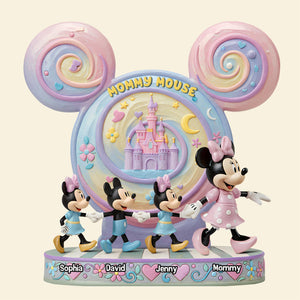 Personalized Gift For Mom Plaque, Mommy Mouse 02qhtn210425 - Shaped Plaques - GoDuckee