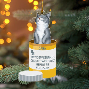 Cat Lover- Personalized Acrylic Ornament- Gift For Cat Lover- Christmas Gift - Ornament - GoDuckee