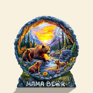 Personalized Gifts For Mom Plaque 04hutn270325 Mama Bear - Shaped Plaques - GoDuckee