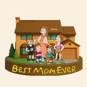 Personalized Gifts For Mom Plaque Best Mom Ever 04totn140425pa - Shaped Plaques - GoDuckee