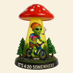 Funny Alien Acrylic Plaque Personalized Gifts For Smoker 01totn200525 - Shaped Plaques - GoDuckee