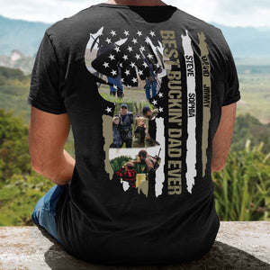 Father, Best Buckin Dad Ever, Custom Photo Shirt, Hunters Shirt, Gift For Father - Shirts - GoDuckee