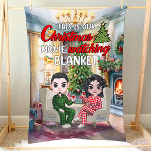 Personalized Blanket - Christmas Movie Watching Blanket - Chirstmas Gift For Couple - 02TOPO171123HH - Blanket - GoDuckee