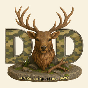 Hunting Deer Plaque Personalized Gifts For Dad 03xqtn170425 Hunting Lovers - Shaped Plaques - GoDuckee