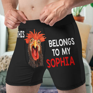 Funny Couple-Personalized Men Boxer Briefs- Gift For Him/ Gift For Husband- Couple Boxer - Boxer Briefs - GoDuckee