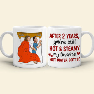 Hot and steamy, Custom Photo Coffee Mug, Valentine Gifts, Gifts For Couples - Coffee Mug - GoDuckee