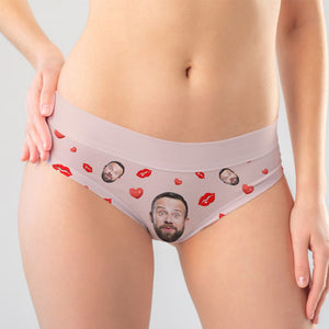 I Respectfully Request The Presence Of You In My Panties, Funny Custom Face Women's Brief, Valentine's Gifts - Boxer Briefs - GoDuckee