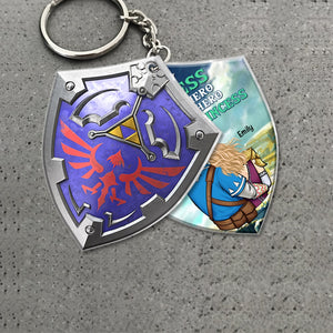 Every Princess Needs A Hero-Personalized Keychain- Gift For Couple- Couple Keychain- PW-KCH-04htqn100723hh - Keychains - GoDuckee