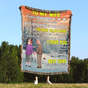 Couple, To My Wife, Personalized Blanket, Christmas Gifts For Couple - Blanket - GoDuckee