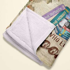 Just A Mom Who Loves Books- Gift For Mother- Personalized Blanket- Mother's Day Blanket - Blanket - GoDuckee