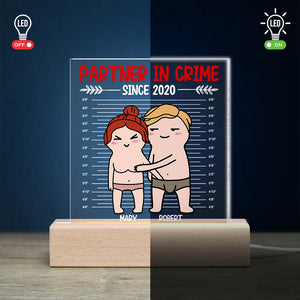 Romantic Couple, Love You Forever, Personalized 3D Led Light, Gifts For Funny Couple - Led Night Light - GoDuckee