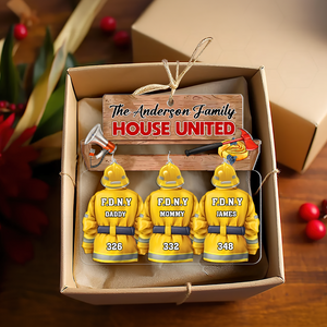 Personalized Gift For Firefighter Family Christmas Ornament 03HUPU171024 - Ornament - GoDuckee