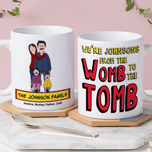 Personalized Gifts For Family Coffee Mug Cartoon Family 02ACPU020225HG - Coffee Mug - GoDuckee