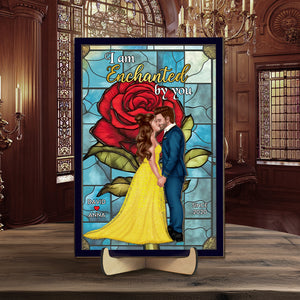 Personalized Gifts For Couple Wood Sign I Am Enchanted By You 05HTPU060224PA - Wood Signs - GoDuckee