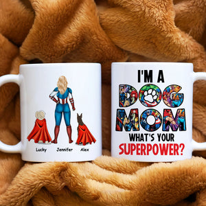 I'm A Dog Mom, Gift For Mom, Personalized Mug, Dog Lover Mug, Mother's Day Gift 07DNHN210423TM - Coffee Mug - GoDuckee