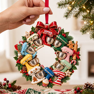 Baking Mixer Circle Train Acrylic Ornament, Personalized Gifts For Baking Lovers 07qhtn300926 - Ornament - GoDuckee