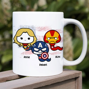 Thanks Our Super Dad For Pulling Out - Personalize Mug - Sperm Dad Gift - Coffee Mug - GoDuckee