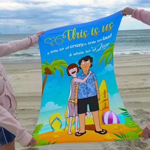 Personalized Gifts For Couple Beach Towel This Is Us 02XQDT240125HG - Beach Towel - GoDuckee