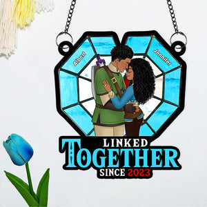 Personalized Gifts For Couple Suncatcher Ornament 03kaqn030125hg - Ornament - GoDuckee