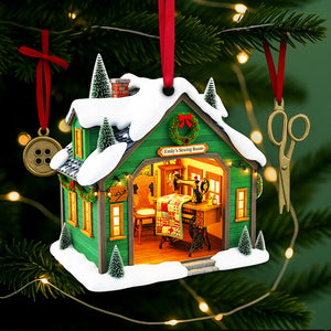 Sewing Room Christmas Ornament - Personalized Gift For Sewing Lovers 06OHLU140825 - Ornament - GoDuckee