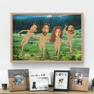 Custom Photo Gift For Family, Friends Poster Funny Custom Face Canvas 05KAHN240124 - Canvas Print - GoDuckee