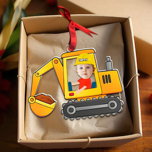 Custom Photo Gifts For Kids Acrylic Ornament, Construction Truck Lovers 01xqmh181124 - Ornament - GoDuckee
