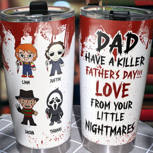 Horror Dad 20oz Tumbler - Personalized Gifts For Dad 03OHPU050525HA - Tumbler Cup - GoDuckee