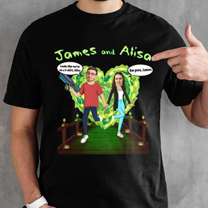 Custom Face Couple Shirt, Personalized Shirt, Valentine Gifts, Couple Gifts, 01TOPO131223 - Shirts - GoDuckee